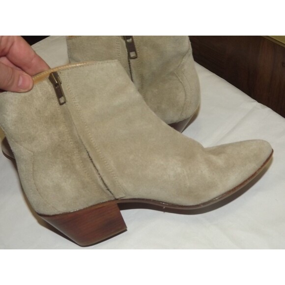 Isabel Marant Suede Dicker Dacken Booties Ankle Boot Tan Size 37/6.5 Western - Picture 8 of 13